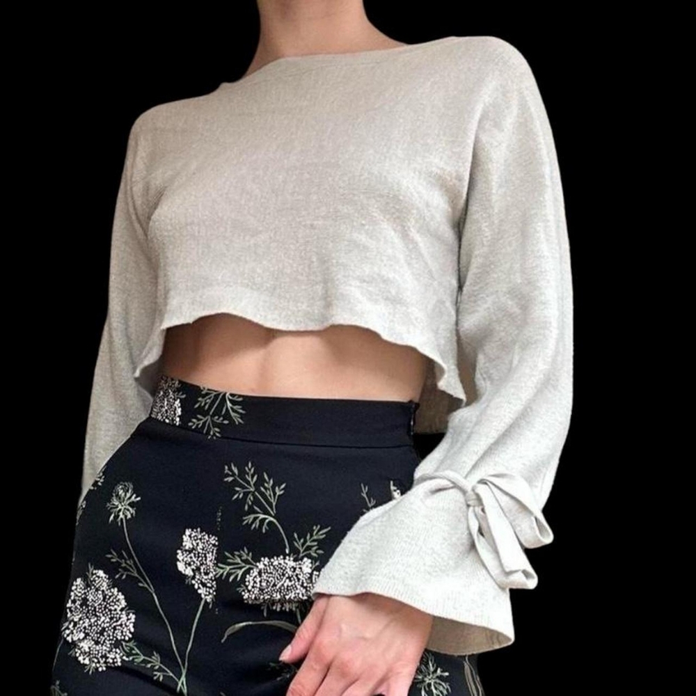 WILFRED Rust Coloured Marino Wool Crop Sweater, Size S, EUC